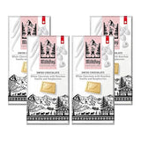 MilkBoy Swiss Chocolates - Premium White Chocolate Bars with Bourbon Vanilla and Raspberry - Candy Bars, Gluten Free, Non-GMO, Kosher - 3 oz (Pack
