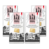 MilkBoy Swiss Chocolates - Premium White Chocolate Bars with Bourbon Vanilla and Raspberry - Candy Bars, Gluten Free, Non-GMO, Kosher - 3 oz (Pack