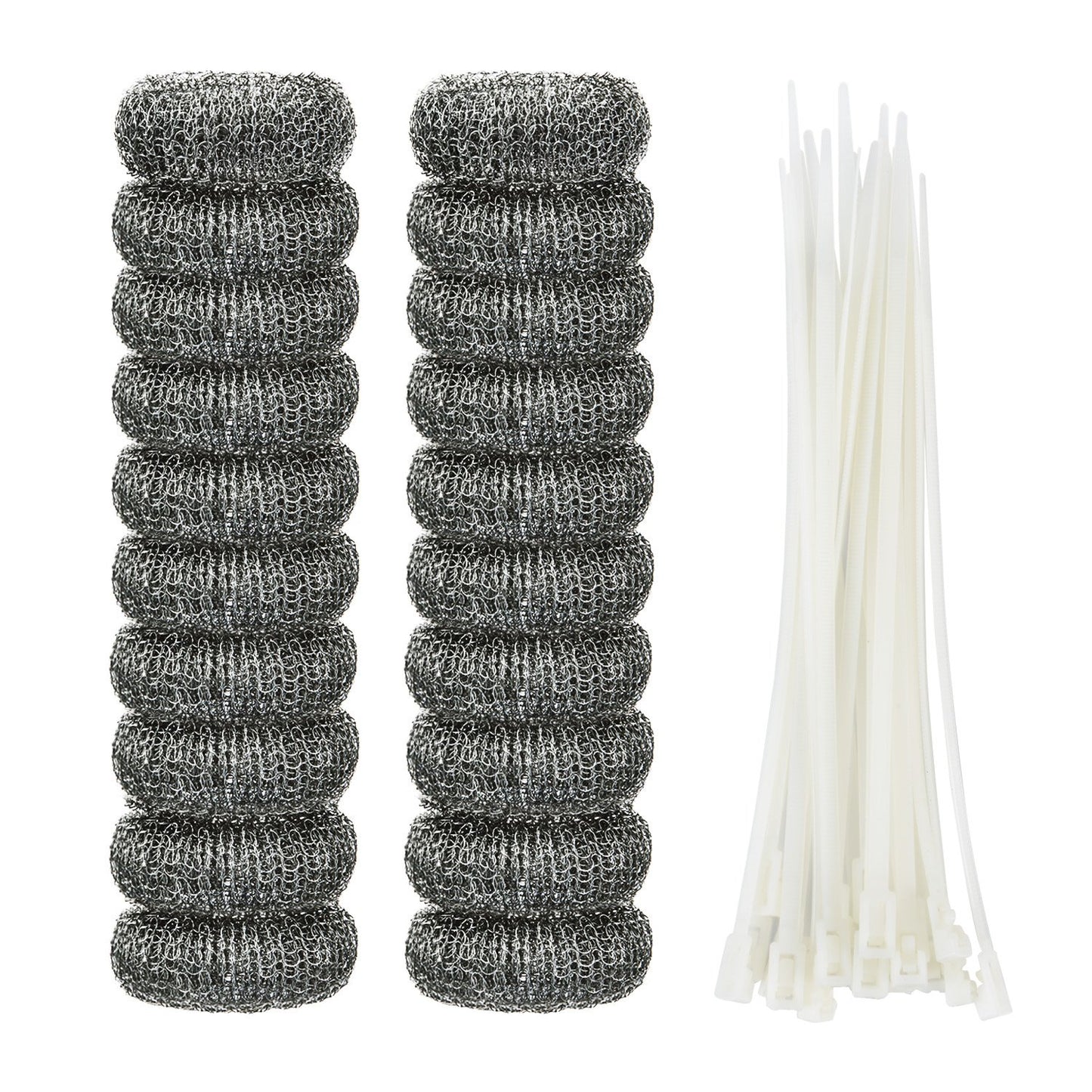 Shappy 20 Pieces Lint Traps Washing Machine Drain Hose Filter Stainless Steel Snare Laundry Mesh Washing Machine Lint Trap Catcher with 20 Pcs Pieces