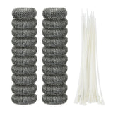 Shappy 20 Pieces Lint Traps Washing Machine Drain Hose Filter Stainless Steel Snare Laundry Mesh Washing Machine Lint Trap Catcher with 20 Pcs Pieces