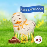 Lindt Little Chicks Milk Chocolate, Hollow Milk Chocolate Easter Candy, 1.7 oz., 5-Pack