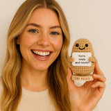 Thank You Gift - Tiny Potato with 30 Appreciation Signs - Funny Gratitude Gift for Women Men Coworker Doctor Nurse Teacher Boss Manager - Employees
