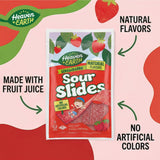 Heaven & Earth Strawberry Sour Slides Candy, 2.8 oz (6 Pack) | Sour Belts | Natural Flavors, No Artificial Colors | Made with Real Fruit Juice |