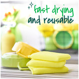 Scotch-Brite Dobie Non-Scratch All-Purpose Scrub Pads, 12 Total Pads (6 Packs of 2), Reusable Scouring Sponges for Kitchen & Bathroom, Safe on