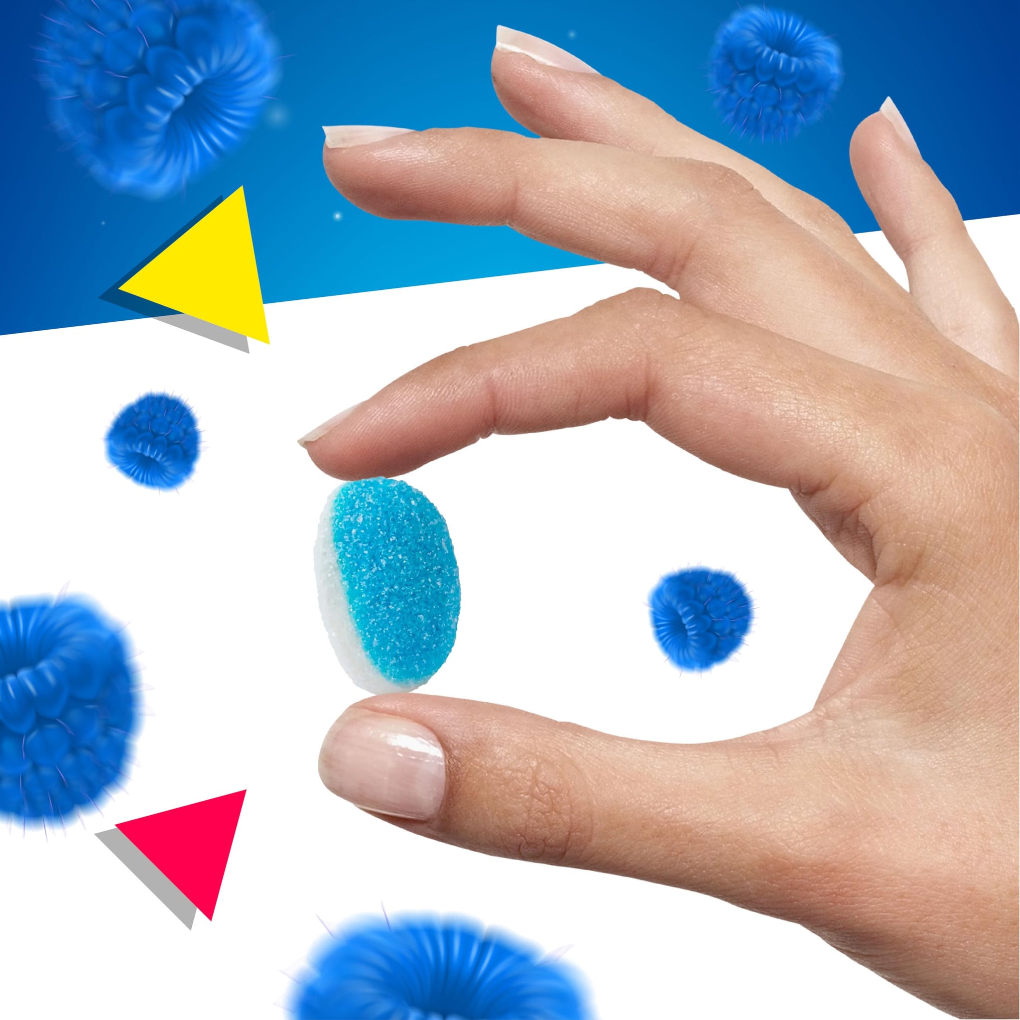 Blue Raspberry Puffs | Gummy Candy | 1 Lb Bag | Blue Candy for Baby Shower Favors & Gender Reveal Parties | Puffy Gummies for Goodie Bags & Cake