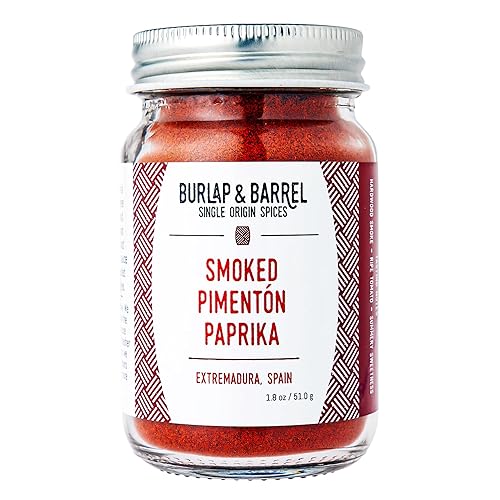 Burlap & Barrel Smoked Pimentón Paprika - Rich, Smoky Flavor with Mild Heat - Smoked Paprika Powder for Cooking - Savory Seasoning - As Seen On Shark