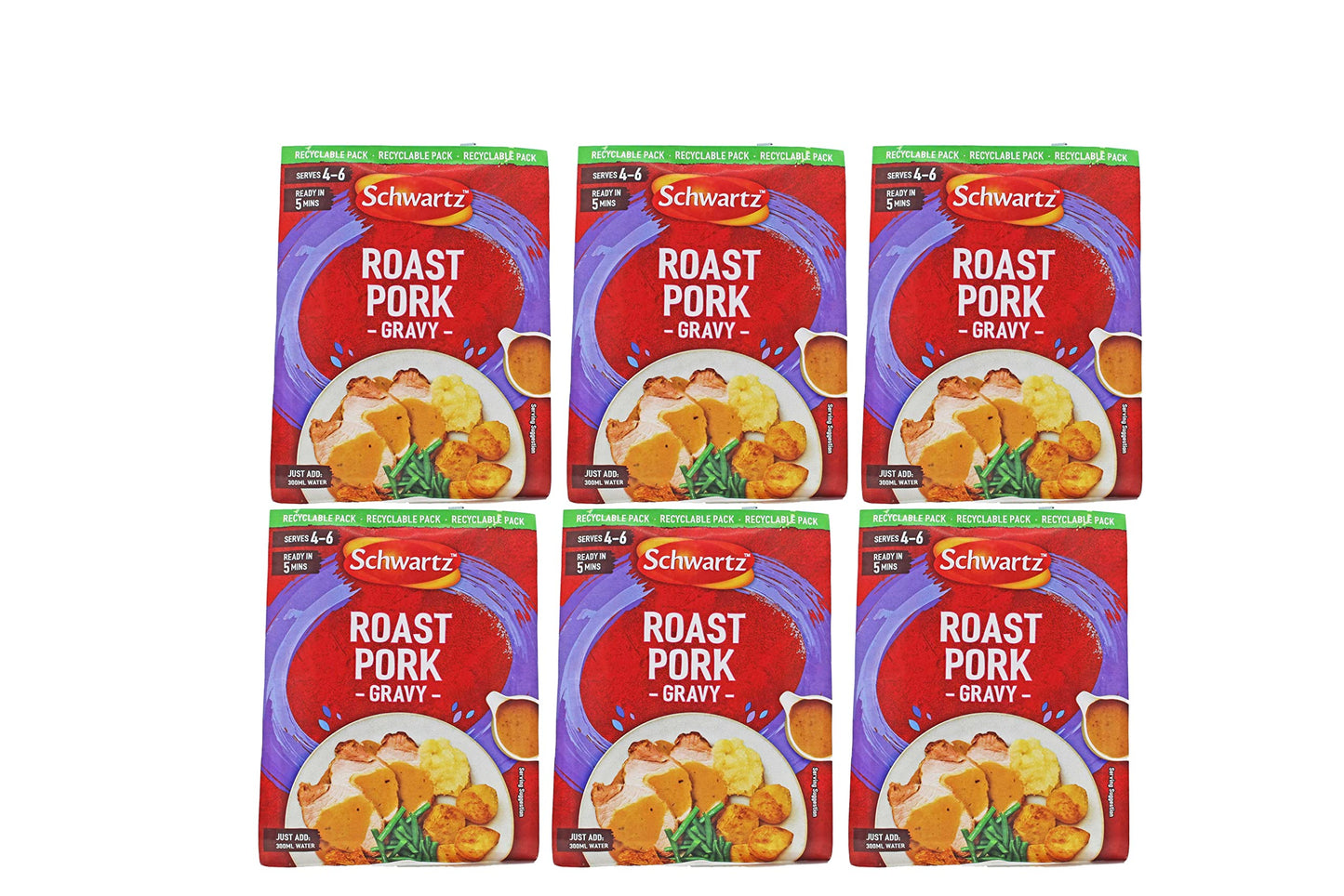 Schwartz Pork & Sage Gravy Sachet 25g - Pack of 6