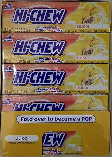 Morinaga - Hi-Chew Lilikoi / Passion Fruit Chew 1.76 Ounce (Pack of 15), gift set