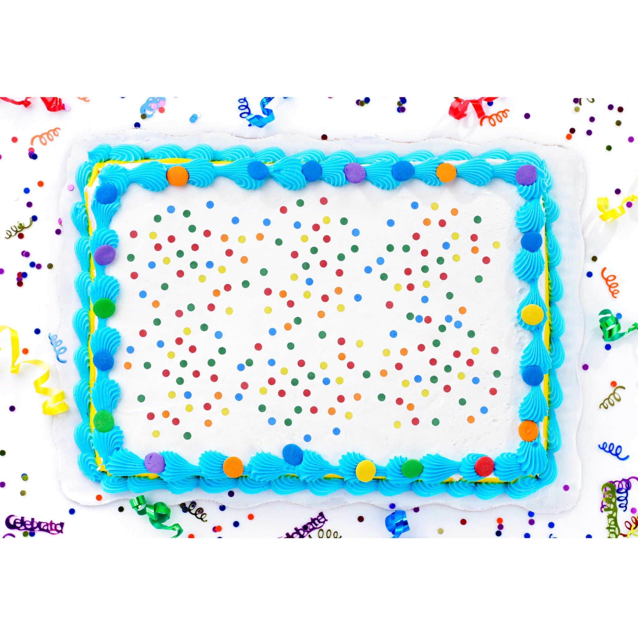 Bakerpan Quins Rainbow Sprinkles for Cake Decorating - 5.87 Ounces - Crunchy Rainbow Edible Confetti Sprinkles for Cupcakes, Ice Cream, Cookies, Cakes