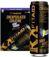 LIFEAID FITAID RX Recovery Blend Plus Creatine, BCAAs, Glucosamine, Electrolytes, 100% Clean, Paleo, Vegan and Gluten-Free, 12 Fl oz. cans (Pack of 4)