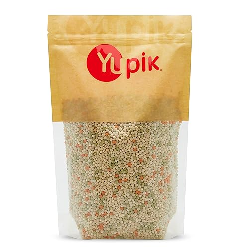Yupik Toasted Pearl Tricolor Couscous, 2.2 lb (35.2 oz), Vegan, Kosher, Nutty Flavour, Low-Calorie, Cholesterol-free, Sodium-free, Versatile Grain for Salads, Soups & Side Dishes