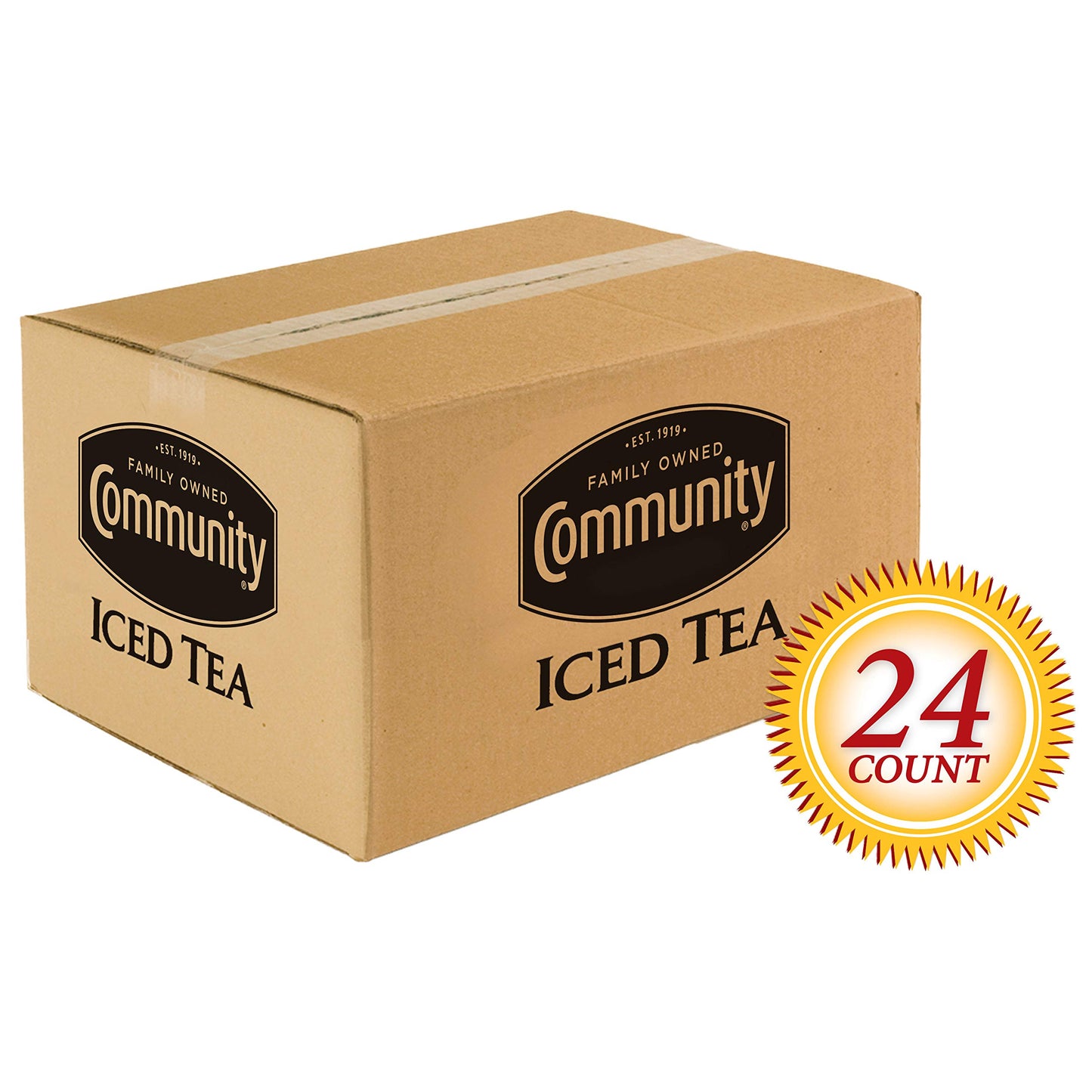 Community Coffee Pre-Measured Iced Tea Filter Packs for 3 Gallon Commercial Urns, 24 Count (Pack of 1)