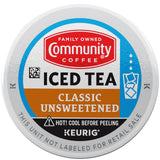 Community Coffee Classic Unsweetened Iced Tea Keurig® K-Cup® Pods 12 Count (Pack of 1)