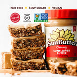 SunButter Creamy Sunflower Seed Butter, 16 oz Nut-Free Spread with 7g Plant-Based Protein, Roasted Rich & Savory Flavor, Smooth Texture | Vegan