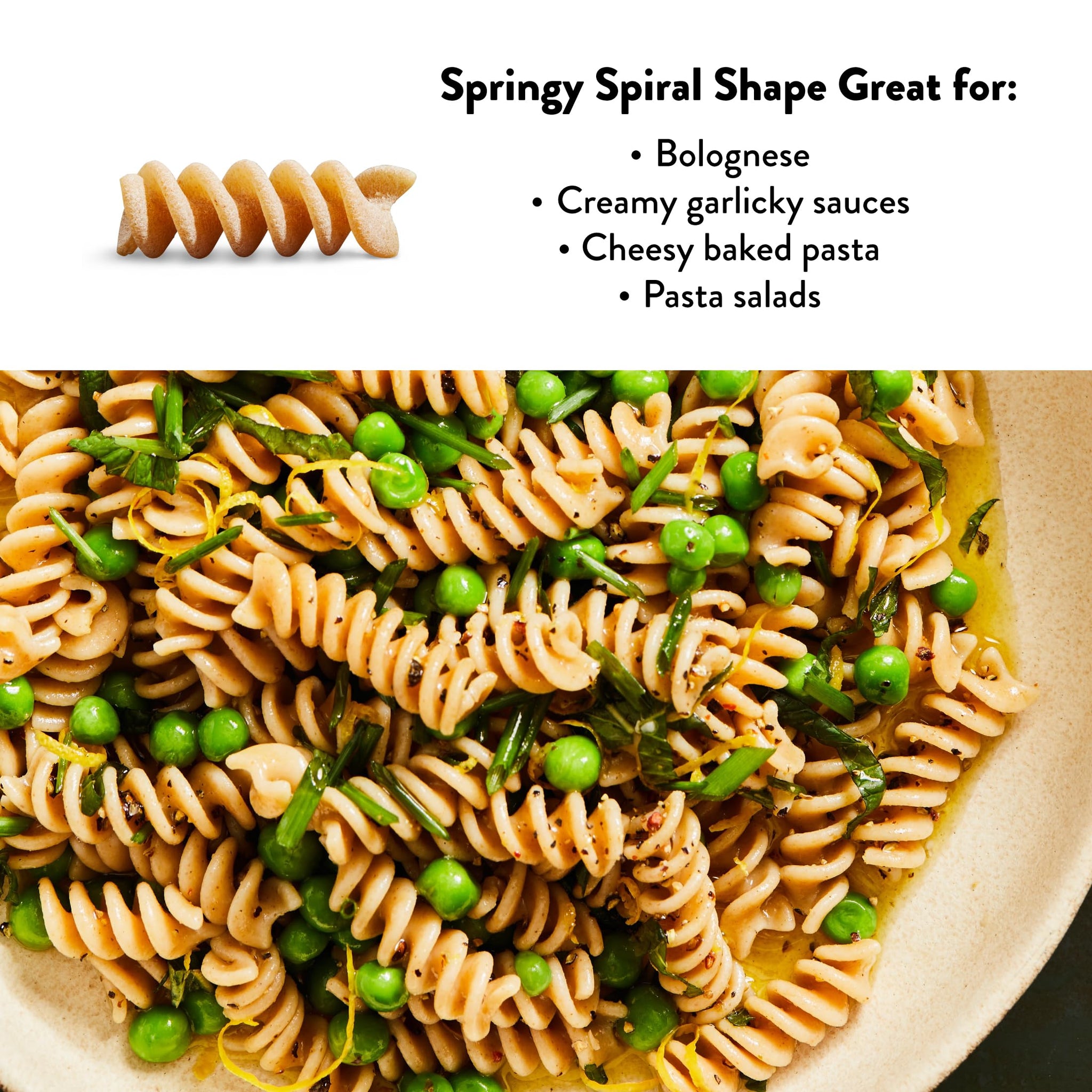 DeLallo Whole Wheat Fusilli Pasta, 1 Pound Bag, 4 Pack, 100% Organic, Whole Grain Spiral Noodles, Imported from Italy, Made with Durum Wheat
