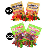 Haribo Holiday Train Assorted Gummy Bears & Candy, Holiday Candy Gift, Stocking Stuffer Gift, 8 Bags Included, 32 Ounces