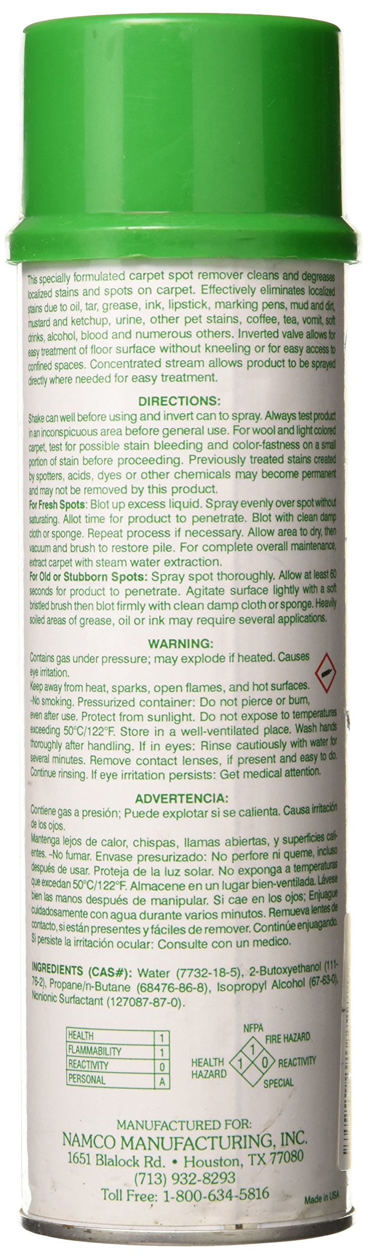Namco 4133 18 oz Namco Stainerator Spot and Stain Remover