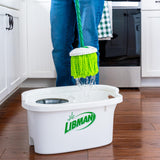 Libman Lightning Spin Mop System Plus 1 Refill Head | Mop and Bucket with Wringer Set | Floor Mop | Spin Mop | Libman Mop | Mops for Floor Cleaning |