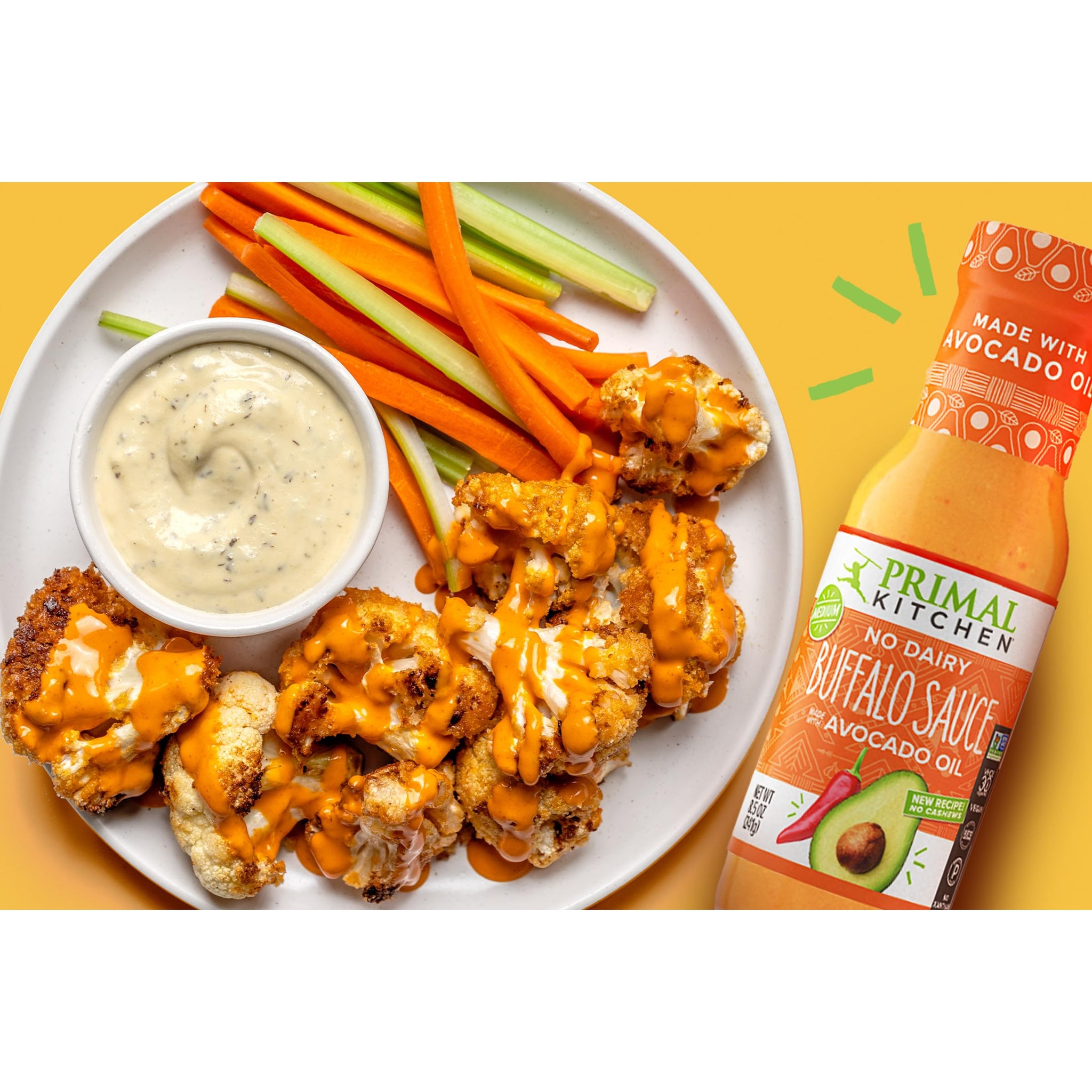 Primal Kitchen No Dairy Buffalo Sauce, 8.5 OZ