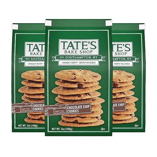 Tate's Bake Shop Chocolate Chip Cookies, 3-7 oz Bags