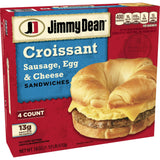 Salutem Vita - Sausage Egg Cheese Croissant Sandwiches Frozen Breakfast Gift Set - Pack of 4