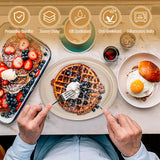 Bgtecho 120 Pack Oval Paper Plates, 12.5 Inch Disposable Dinner Plates, Disposable Heavy Duty Large Biodegradable Plate, Super Strong Compostable