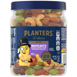 PLANTERS Deluxe Mixed Nuts with Sea Salt, 27 oz Resealable Container - Variety Mixed Nuts Snacks with Cashews, Almonds, Pecans, Pistachios & Hazelnuts