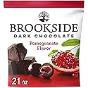 BROOKSIDE Dark Chocolate and Pomegranate Flavored Snacking Chocolate Bag, 21 oz