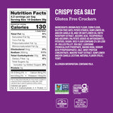 Milton's Gluten Free Baked Crackers, Sea Salt, 4.5 Ounce Bag (Pack of 12)