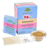 Herbal Cup Ayurveda Immune Tea, Organic Echinacea Booster, No Caffeine Herbal Teas (Immune Echinacea, 16 Count (Pack of 6))