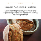 Breadtopia Live Sourdough Starter | Organic Non-GMO Ingredients | Active & Ready to Go | It's Alive - Must be Fed Immediately on Delivery