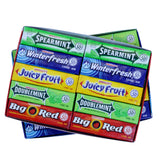 Bulk Bites Wrigley's Chewing Gum Assortment 40 Packs - 8 of Each (5 Flavors) Doublemint, Spearmint, Juicy Fruit, Big Red, Winterfresh Bulk