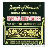 Temple of Heaven China Green Tea Special Gunpowder 1 Kilo Guaranteed Authenticity, 2.2 Pound (Pack of 1)