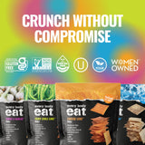 Every Body Eat Gluten Free Crackers Variety Pack - Healthy Vegan Snacks, Dairy Free, Seed Oil Free Snack Crackers (Pack of 4), 4 oz Bags