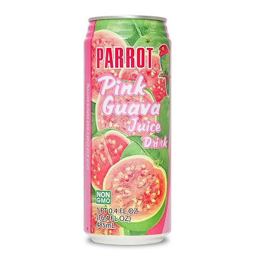 Parrot Brand Pink Guava Juice 16.4 fl. oz.?Pack of 12?