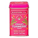 Diaspora Spice Co. Pragati Turmeric Powder - Single-Origin Heirloom Turmeric from India, High Curcumin (5.2%), Fresh Harvest Spice for Cooking, Golden