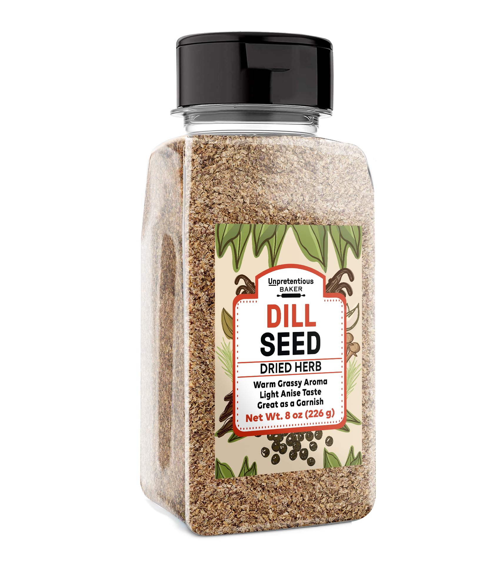 Unpretentious Dill Seeds, 8 oz, Whole Seeds, Pickling, Versatile Seasoning
