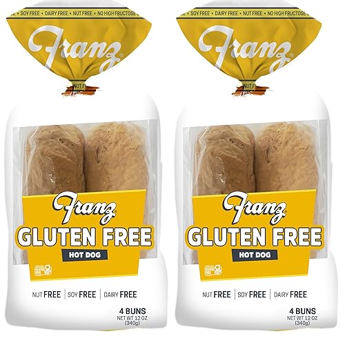 Franz Bakery Gluten Free Hot Dog Buns - 2 Pack (2 x 12oz)