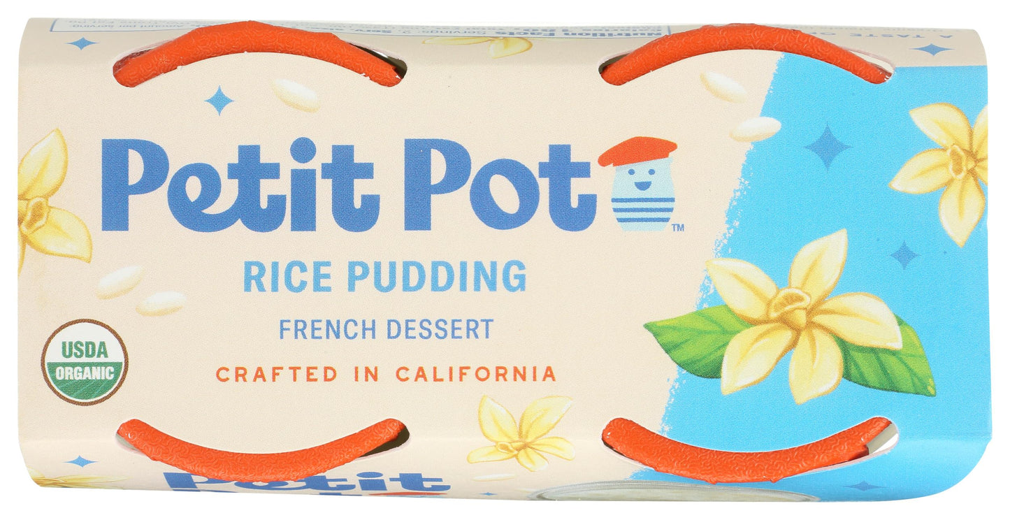 Petit Pot Organic French Rice Pudding, 8 OZ