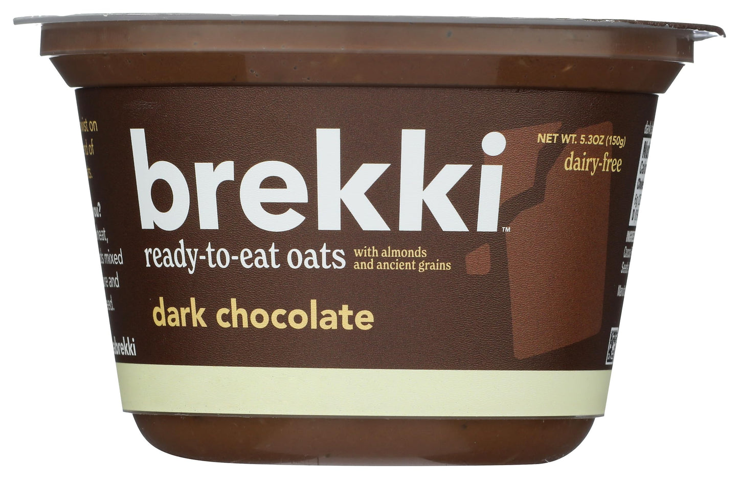 Brekki, Overnight Oats Dark Chocolate, 5.3 Ounce