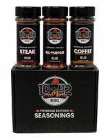 10-42 Steak Seasoning Gift Set - 3 Premium Flavors : All Purpose, Steak, Coffee Rub | Gourmet Meat Seasoning Dry Rub | Barbecue Spices and Seasonings