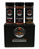 10-42 Steak Seasoning Gift Set - 3 Premium Flavors : All Purpose, Steak, Coffee Rub | Gourmet Meat Seasoning Dry Rub | Barbecue Spices and Seasonings