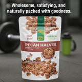 Sunhill Naturals Raw Pecan Halves | Premium Unsalted Pecan Nuts | Healthy Snacking | Fresh Fancy Junior Mammoth Halves