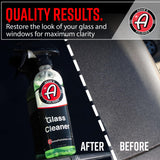 Adam's Polishes Glass Cleaner - Steak Free Car Wash Window Cleaner, All-Natural Streak Free Formula For Car Cleaning, Safe On Tinted & Non-Tinted