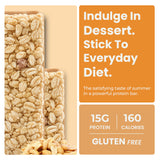 ProtiWise Fluffy Nutter Protein Bars | 15g Protein, 7g Fiber | Low Sugar, Low Carb | Gluten Free | Keto Friendly Hunger Control Meal Replacement