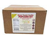 Home Theater All in One Popcorn Kit For 8 oz. Popper | Portion Packets with Kernels, Oil and Flavored Salt | By Dasher's Spice & Beans | Pack of 4