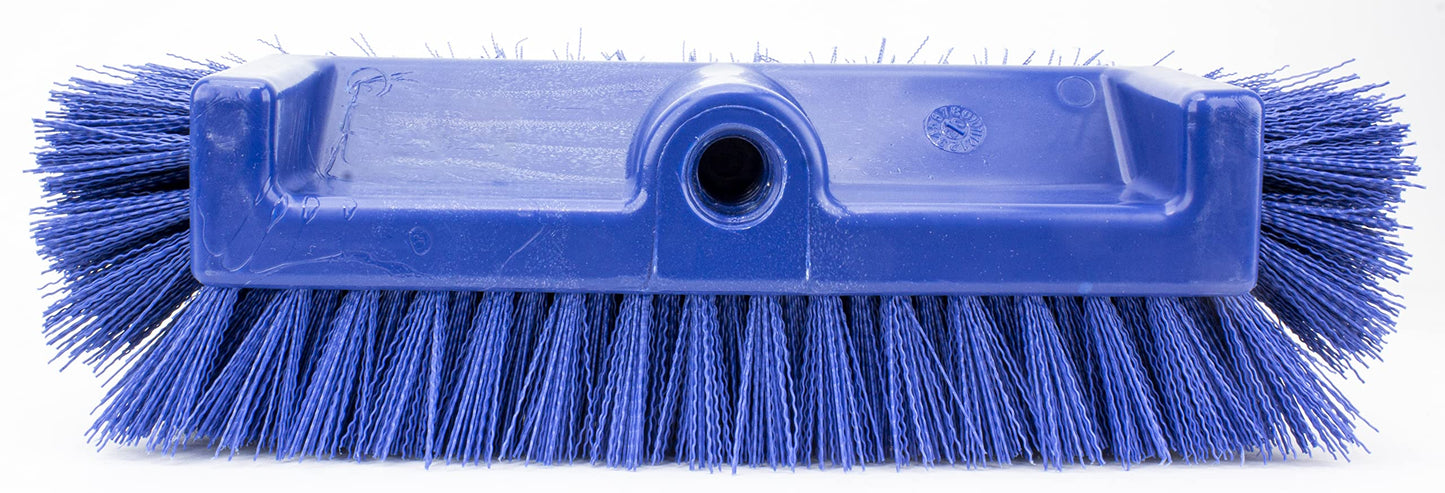 SPARTA Multi-Level Tile Scrub Brush 12" Wide Brush Head, Heavy-Duty Tile Cleaning Brush with End Bristles for Commercial Tiles, Tubs and Floor