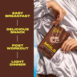 MIILS Meteorite Chocolate Crunch 16 Pack, Cereal Protein Shake, High Protein Breakfast, Rich Chocolate Taste with Crunchy Mix-Ins, Grab and Go