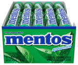 Mentos Candy Chewy Mint Rolls, Spearmint, Non Melting, Party, Concessions, Non Melting, 14 Pieces (Bulk Pack of 15)