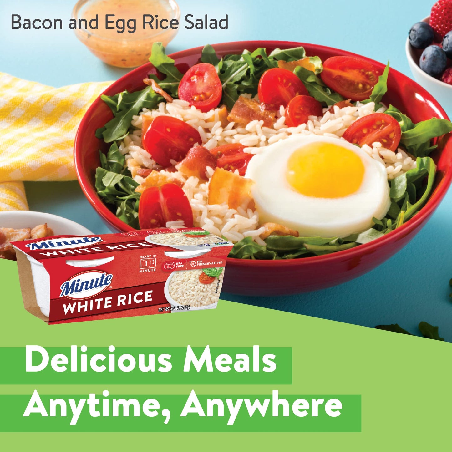 Minute Ready to Serve Long Grain White Rice 2 - 4.4 oz cups (Pack of 8)